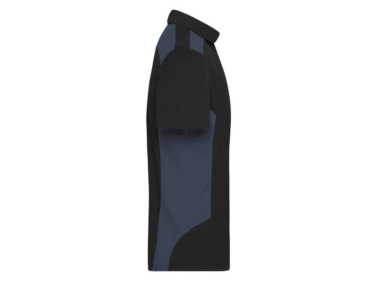 JN Men's Workwear Polo - STRONG - JN1826 black/carbon Gr. 2XL