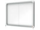 Nobo Schaukasten 1902569 97,2x69,2x 5,4cm innen 8 x DIN A4 weiß/silber