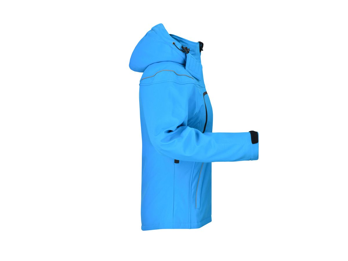 JN Ladies Winter Softshell Jacket JN1001 95%PES/5%EL, aqua, Größe M