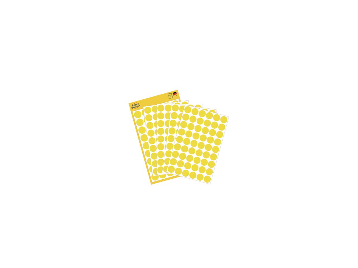 Avery Zweckform Markierungspunkt 3144 12mm gelb 270 St./Pack.