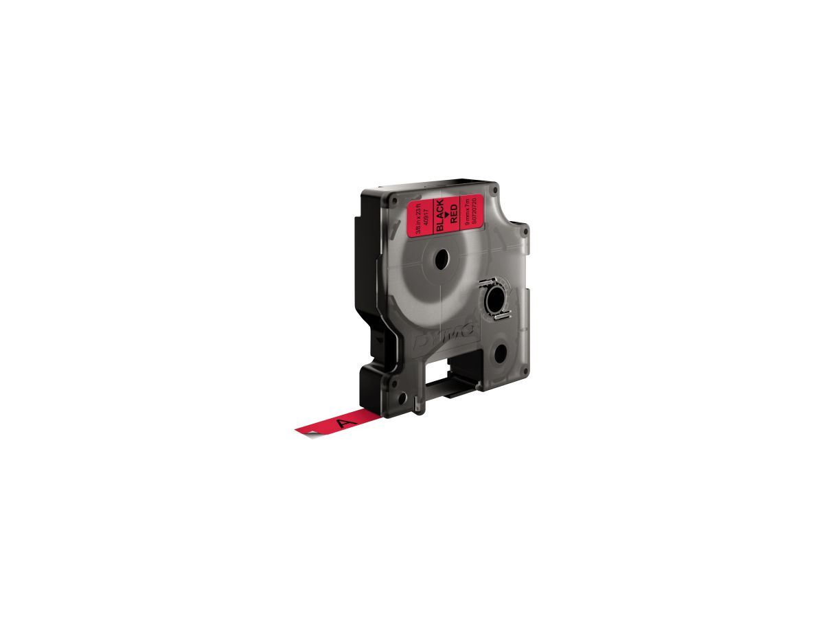 DYMO D1 Schriftband 9mm/7m schwarz/rot S0720720