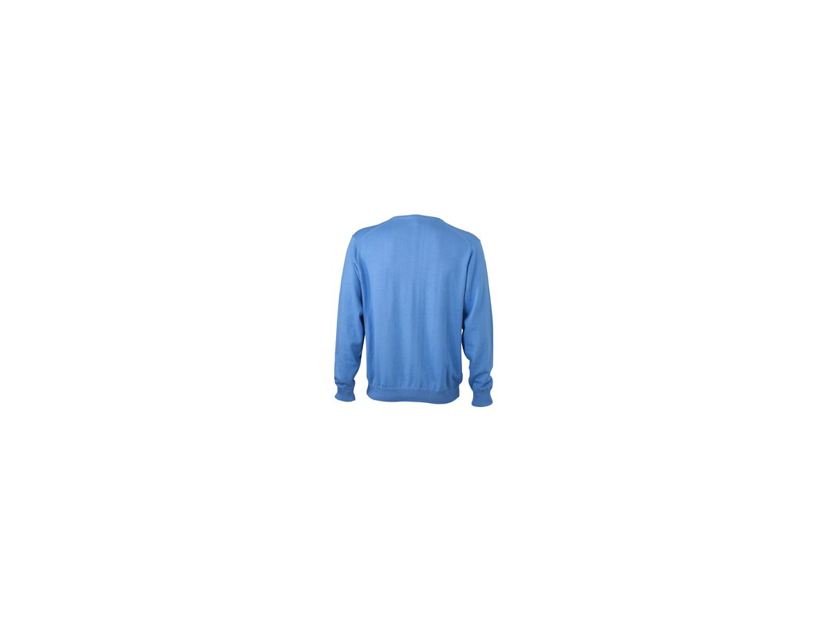 JN Mens V-Neck Pullover JN659 100%BW, glacier-blue, Größe 3XL