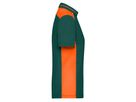 JN Ladies' Workwear Polo - COLOR - JN857 dark-green/orange, Größe L