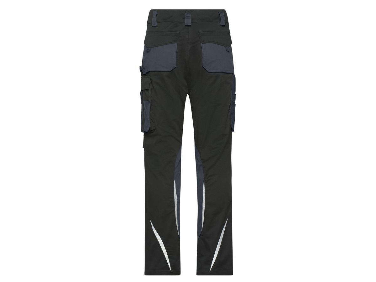 JN Workwear Pants Slim Line JN1832 black/carbon Gr. 64