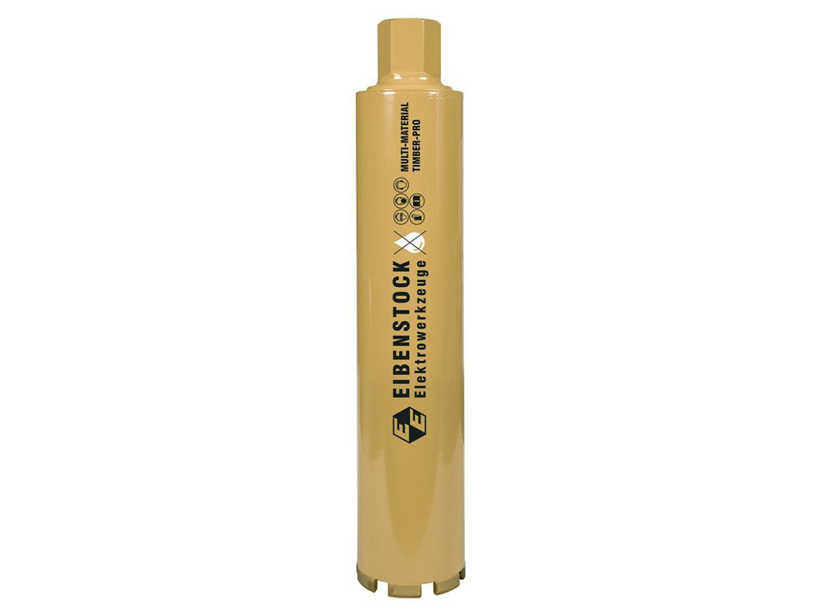 EIBENSTOCK Diamant-Trockenbohrkrone 82 mm, 350 mm Nutzlänge TIMBER-PRO Holz