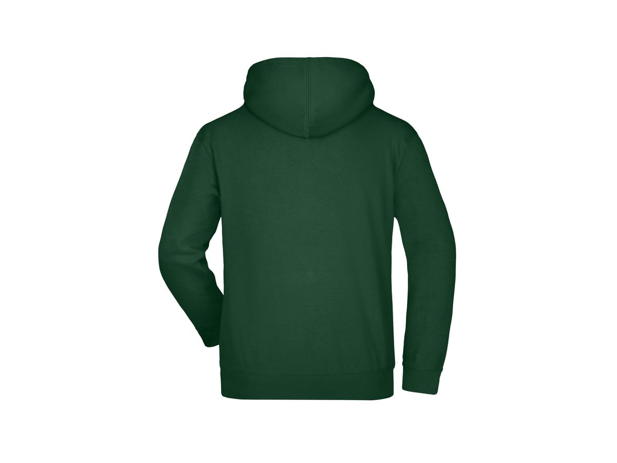 JN Hooded Sweat JN047 80%BW/20%PES, dark-green, Größe L