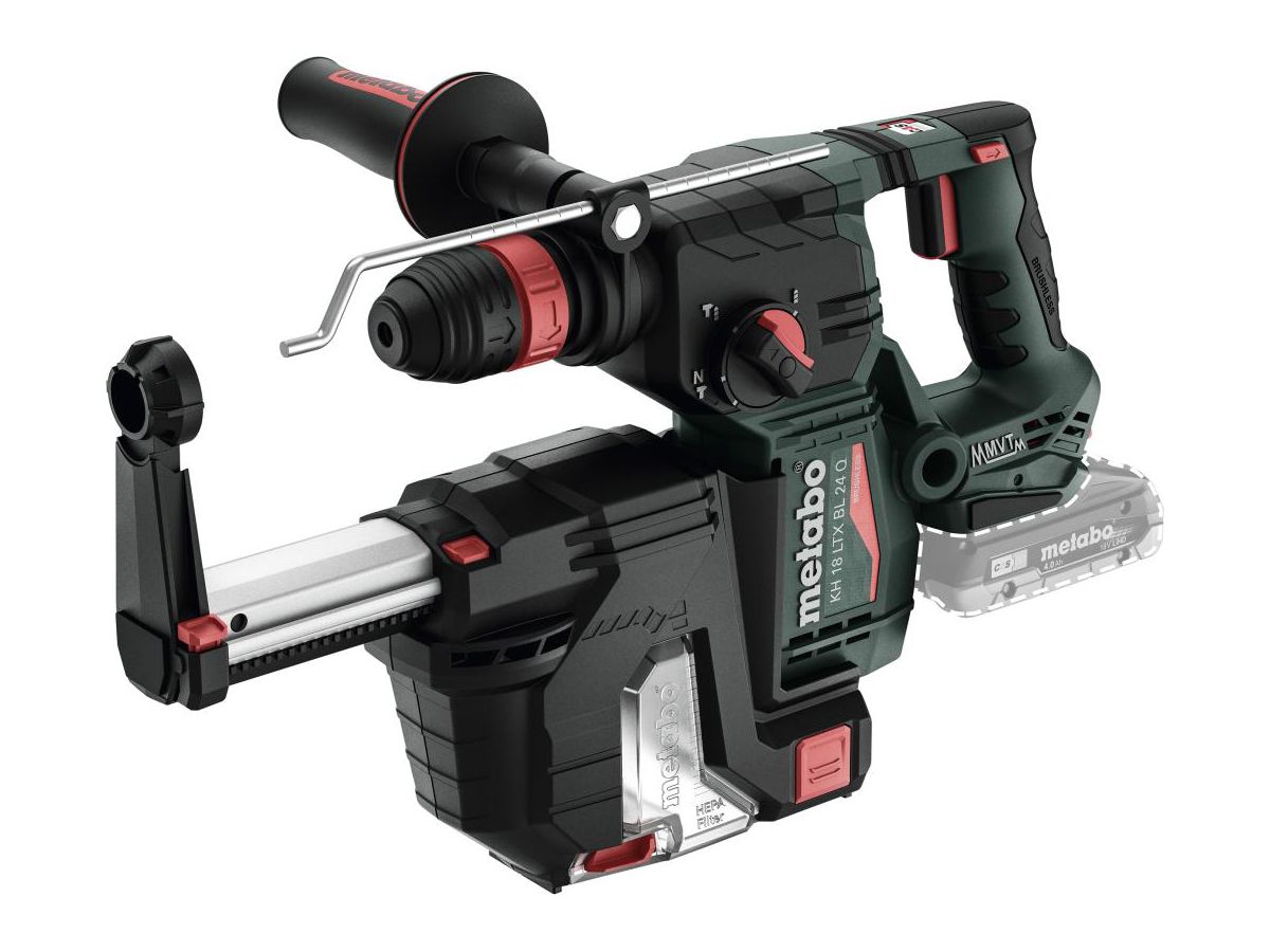 METABO Akku-Kombihammer KH 18 LTX BL 24Q Set ISA Quick-Futter, metaBOX 185 XL