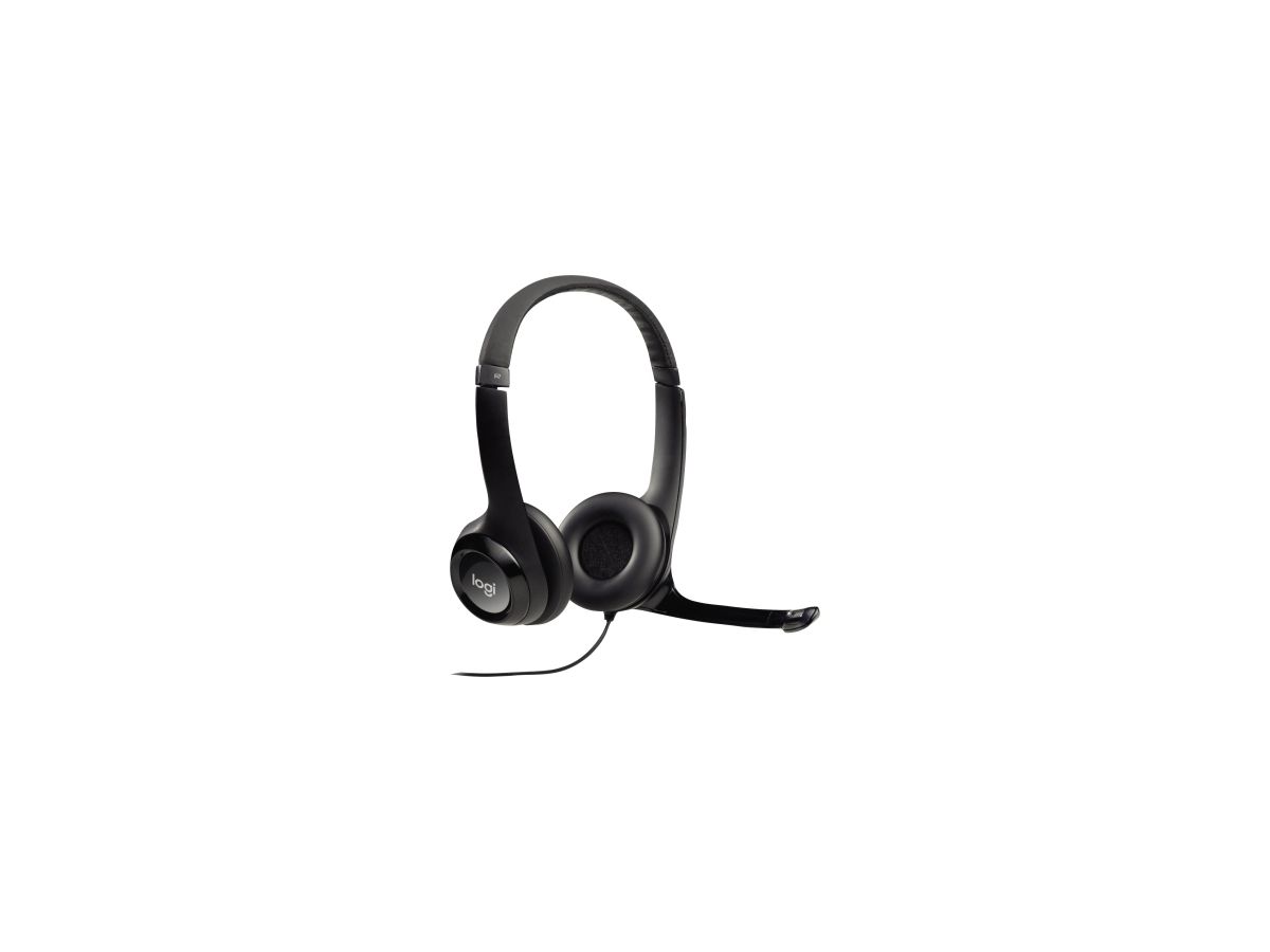 Logitech Headset 981-000406 H390 PC Stereo USB schwarz