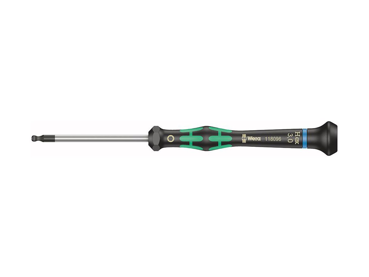 Electr. screwdriver 3 mm hex sp.head. Wera