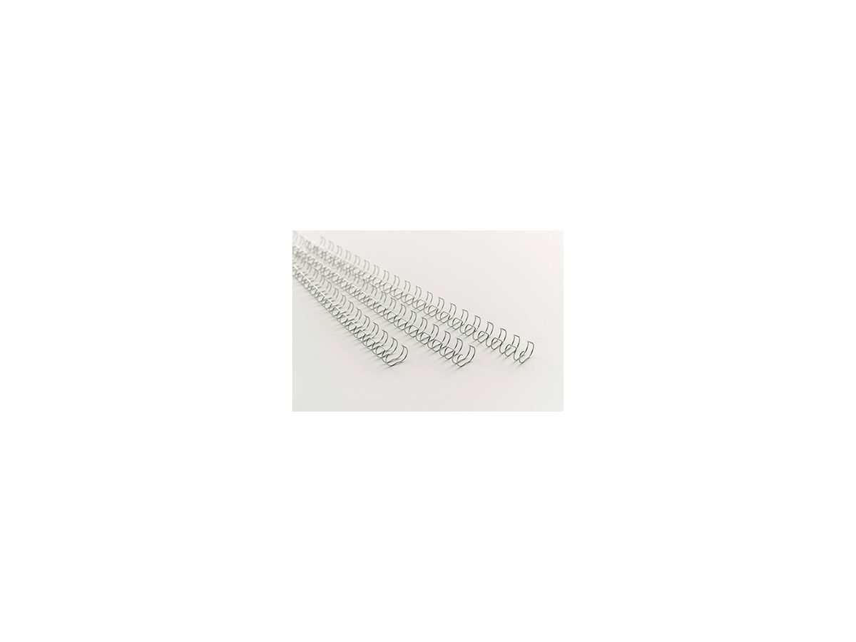 GBC Drahtbinderücken RG810697 DIN A4 10mm silber 100 St./Pack.