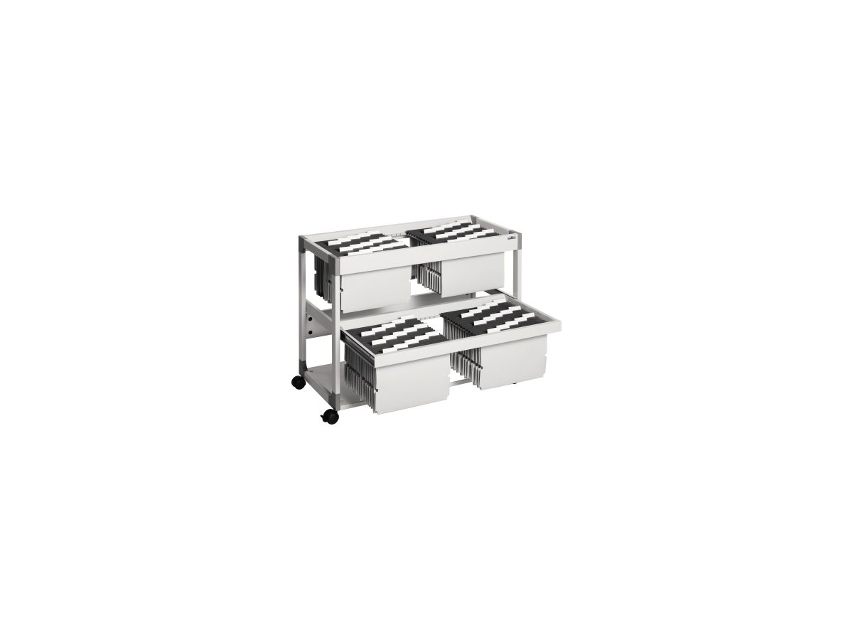DURABLE Hängemappenwagen TROLLEY 200 MULTI DUO 379210 lichtgrau