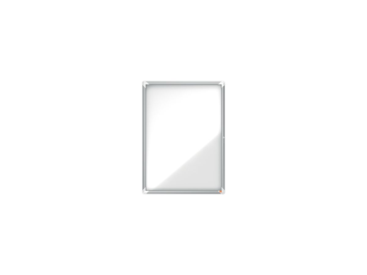 Nobo Schaukasten 1902560 75,2x100x 3,7cm innen 9 x DIN A4 weiß/silber
