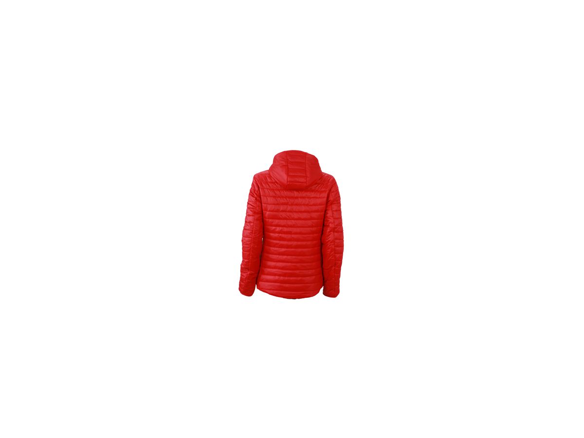 JN Ladies Lightweight Jacket JN1091 100%PA, red/carbon, Größe S