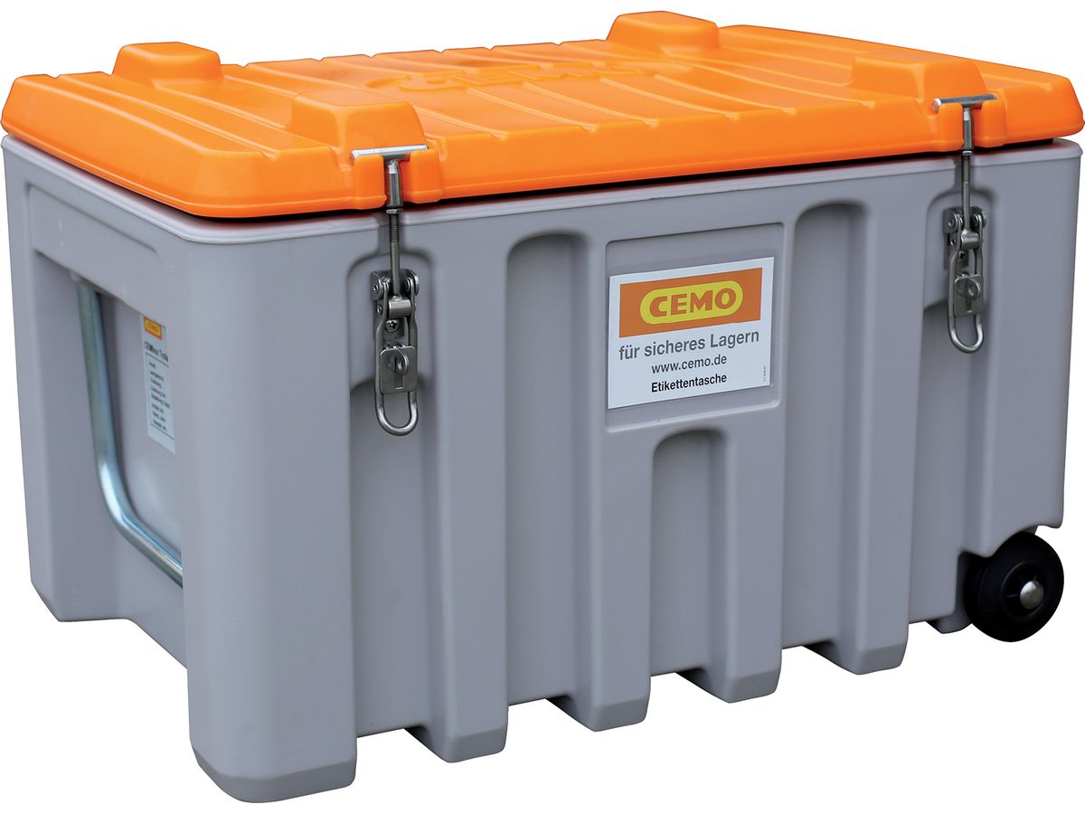 CEMbox 750 grau / orange 750 l kranbar Tür