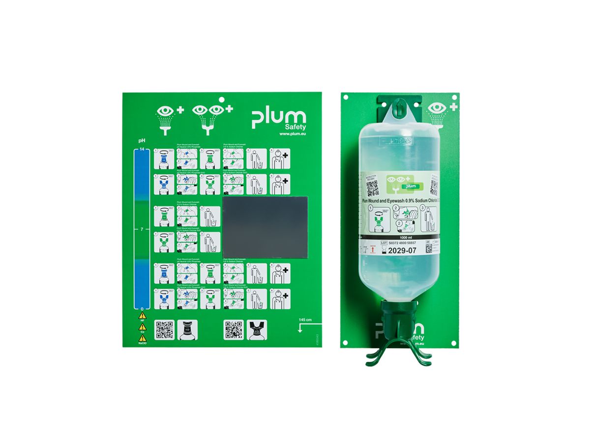 PLUM Augenspülstation Duo inkl. 1 Fl. 1000 ml