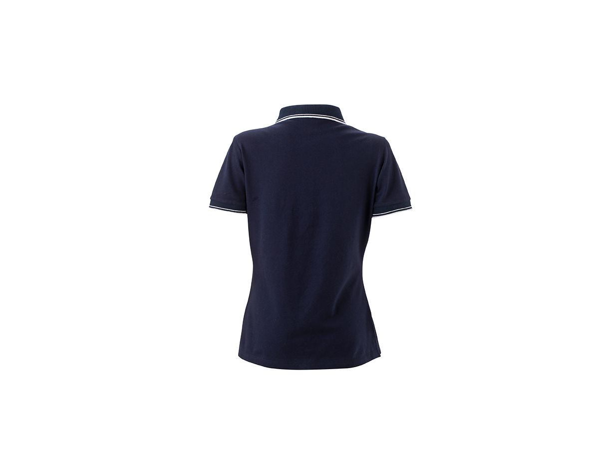 JN Ladies Polo JN985 95%BW/5%EL, navy/white, Größe S