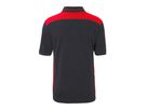 JN Men's Workwear Polo - COLOR - JN858 carbon/red, Größe M