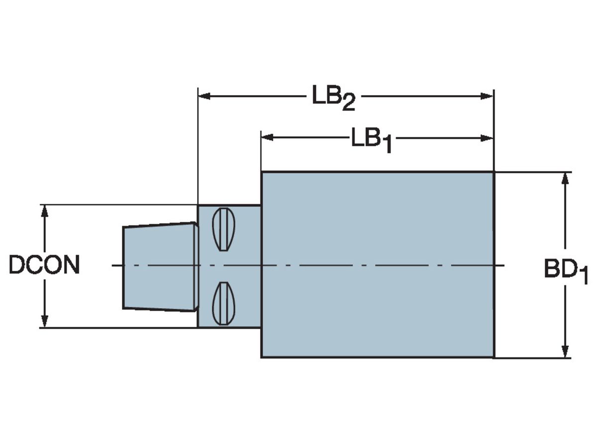 COROMANT Stahlrohling mit Capto Kupplung C3-NR-050125-B