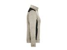 JN Damenfleece Jacke JN861 stone-melange/black, Größe M