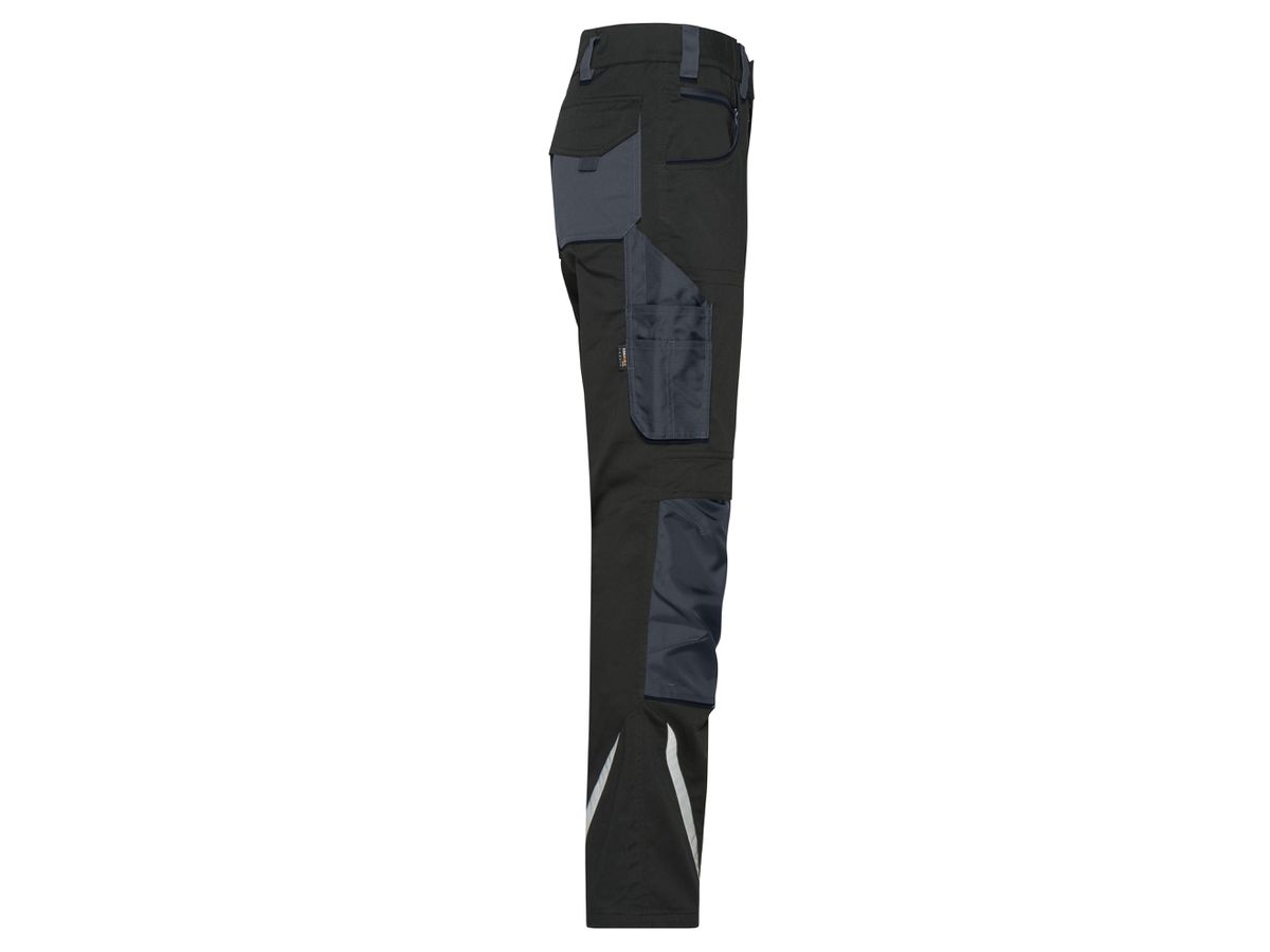 JN Workwear Pants Slim Line JN1832 black/carbon Gr. 64