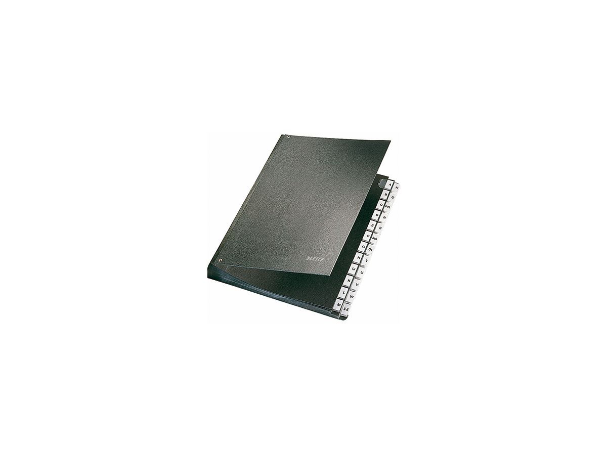 Leitz Pultordner 58240095 DIN A4 24Fächer Hartpappe schwarz