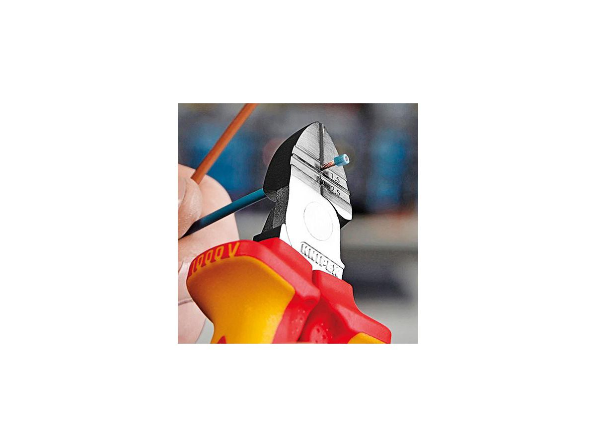 KNIPEX 14 26 160 Abisolier- Seitenschneider isol. VDE verch. 160 mm