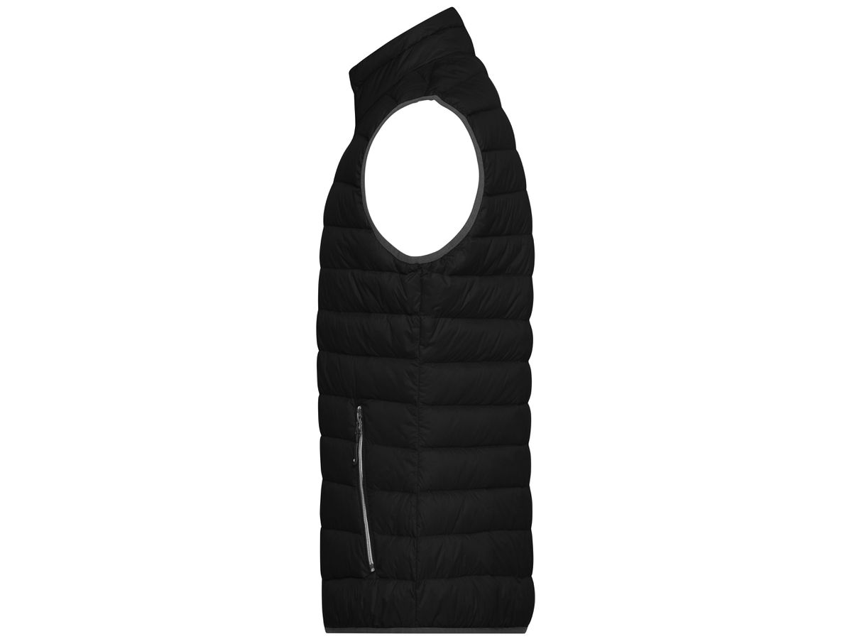 JN Men's Down Vest JN1138 black/silver, Größe 3XL