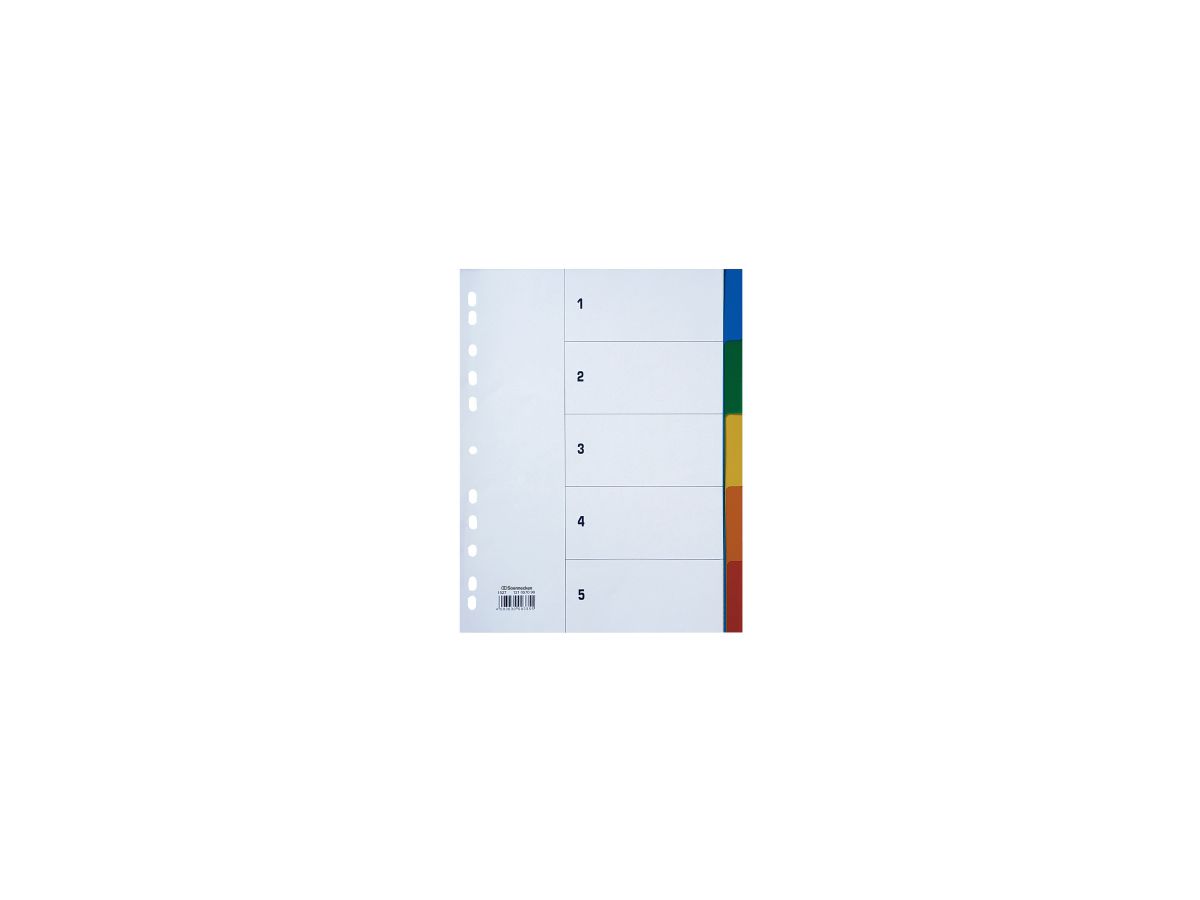 Soennecken Register 1527 DIN A4 blanko volle Höhe PP farbig