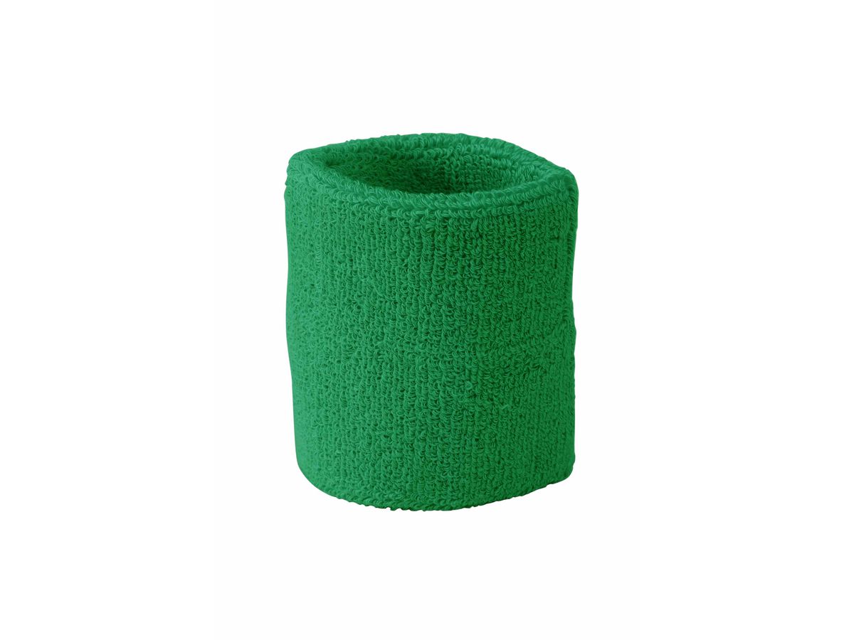 mb Terry Wristband MB043 80%BW/20%EL, green, Größe one size
