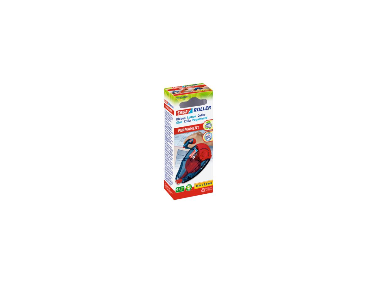 tesa Kleberoller ecoLogo 59100-00005 8,4mmx14m blau