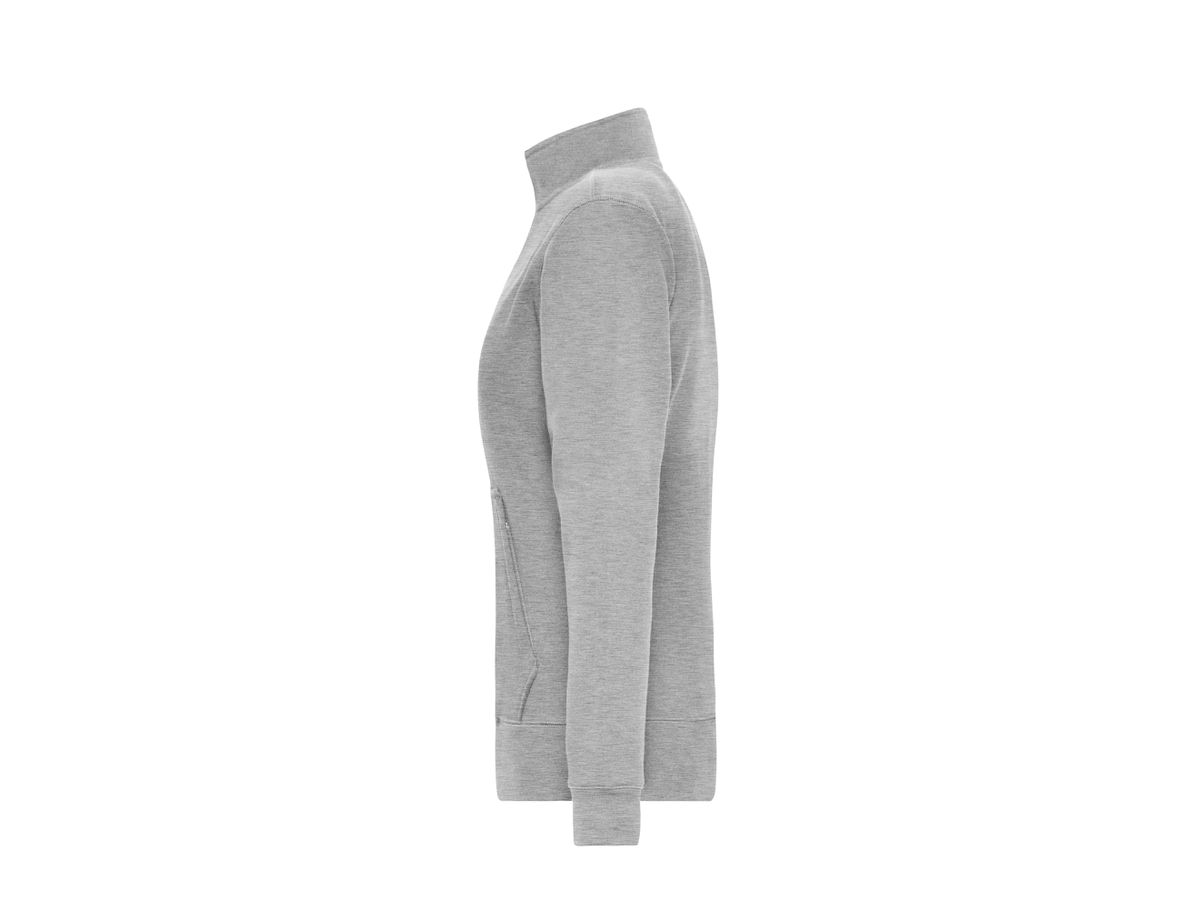 JN Damen Doubleface Jacke JN1809 grey-heather, Größe M