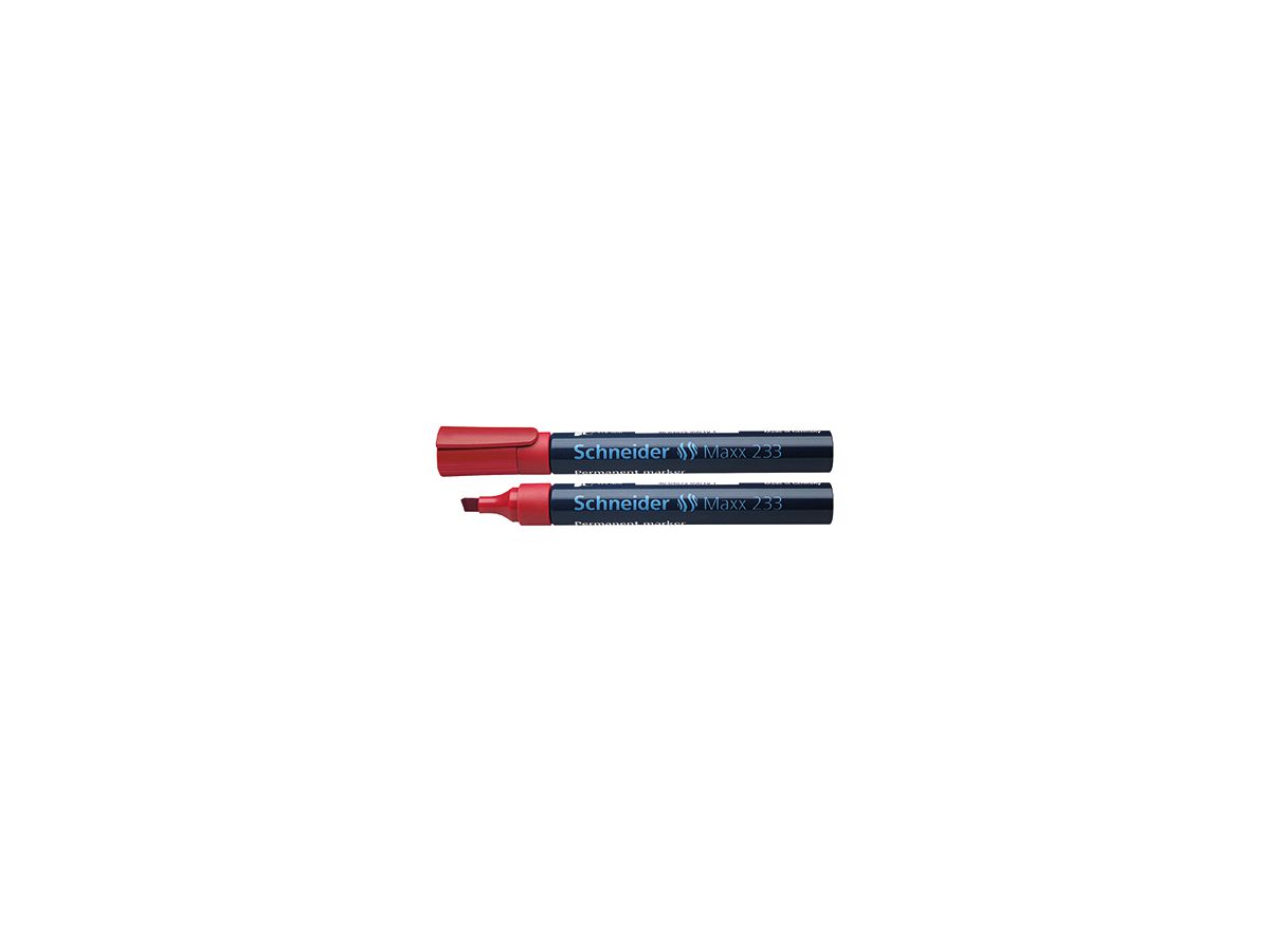 Schneider Permanentmarker 233 123302 1-5mm Keilspitze rot