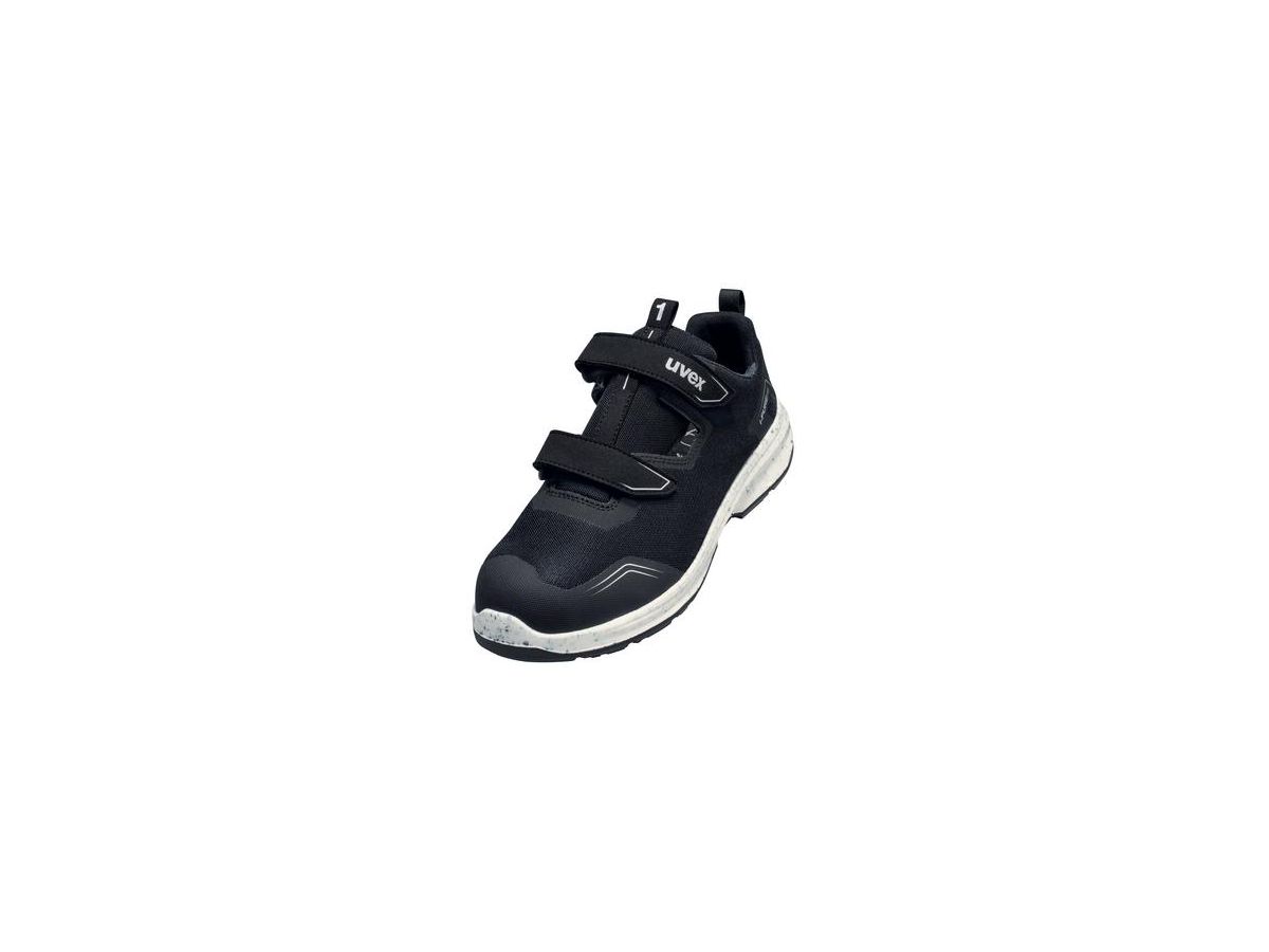 UVEX 1 sport Sicherheits-Sandale Gr. 51 W12 S1 ESD, schwarz, 6890.9