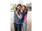 JN Ladies' Knitted Hybrid Vest JN767 kiwi-melange/anthracite-melange, Größe S