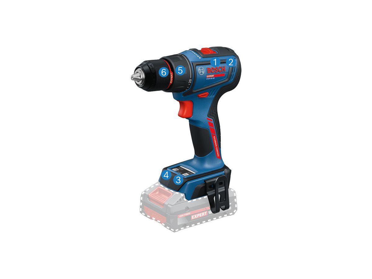 BOSCH Akku-Bohrschrauber EXSR18V-90 3x18V/4,0 Ah, Ladegerät, L-BOXX