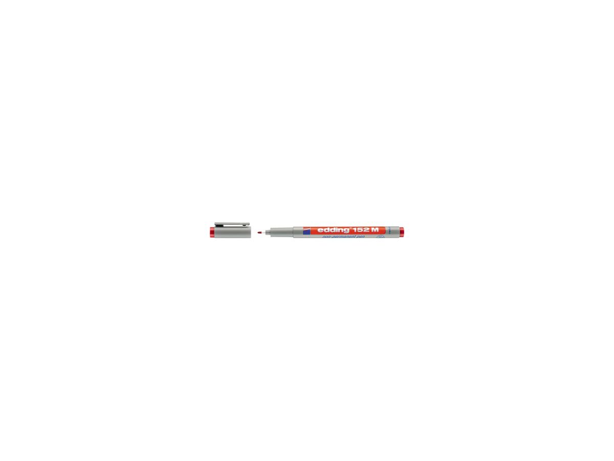 edding Folienschreiber 152 M 4-152002 non-permanent rot