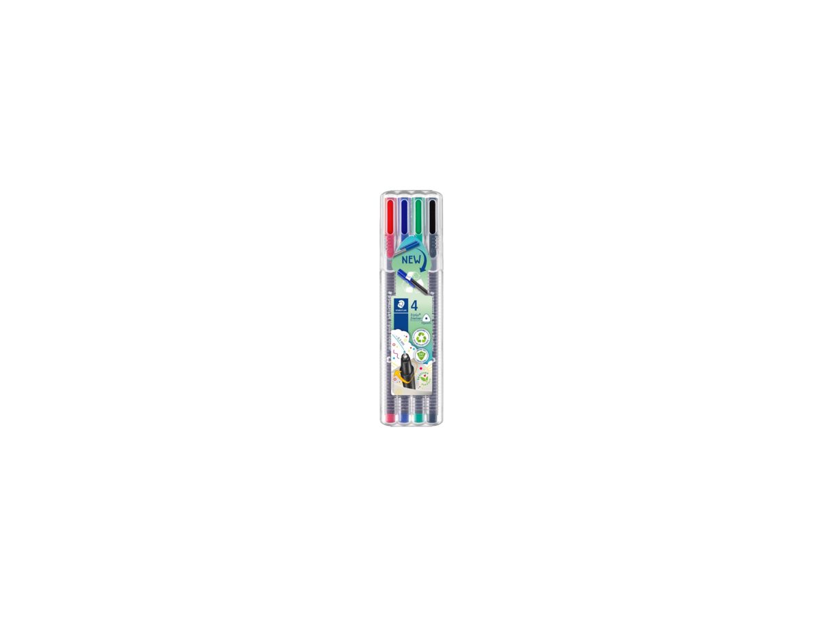 STAEDTLER Fineliner triplus 334 SB4 0,3mm sortiert 4 St./Pack.