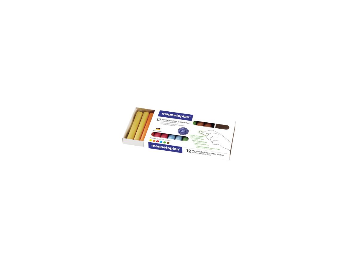 magnetoplan Tafelkreide 12306 farbig sortiert 12 St./Pack.