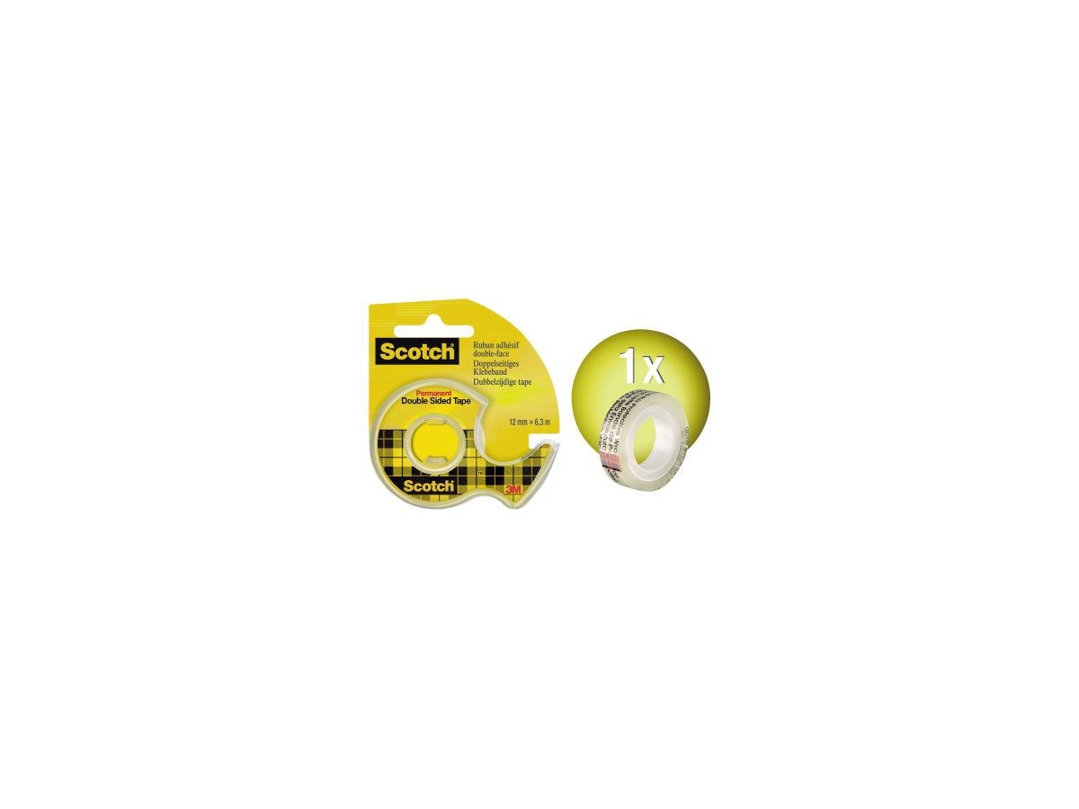 Scotch Handabroller 665H1263 +1Rolle doppelseitiges Klebeband