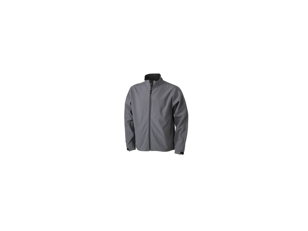 JN Mens Softshell Jacket JN135 95%PES/5%EL, carbon, Größe 3XL