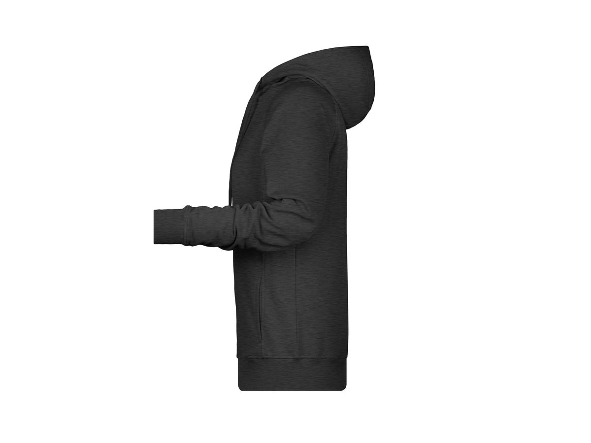 JN Ladies' Hoody 8023 black-heather, Größe XL