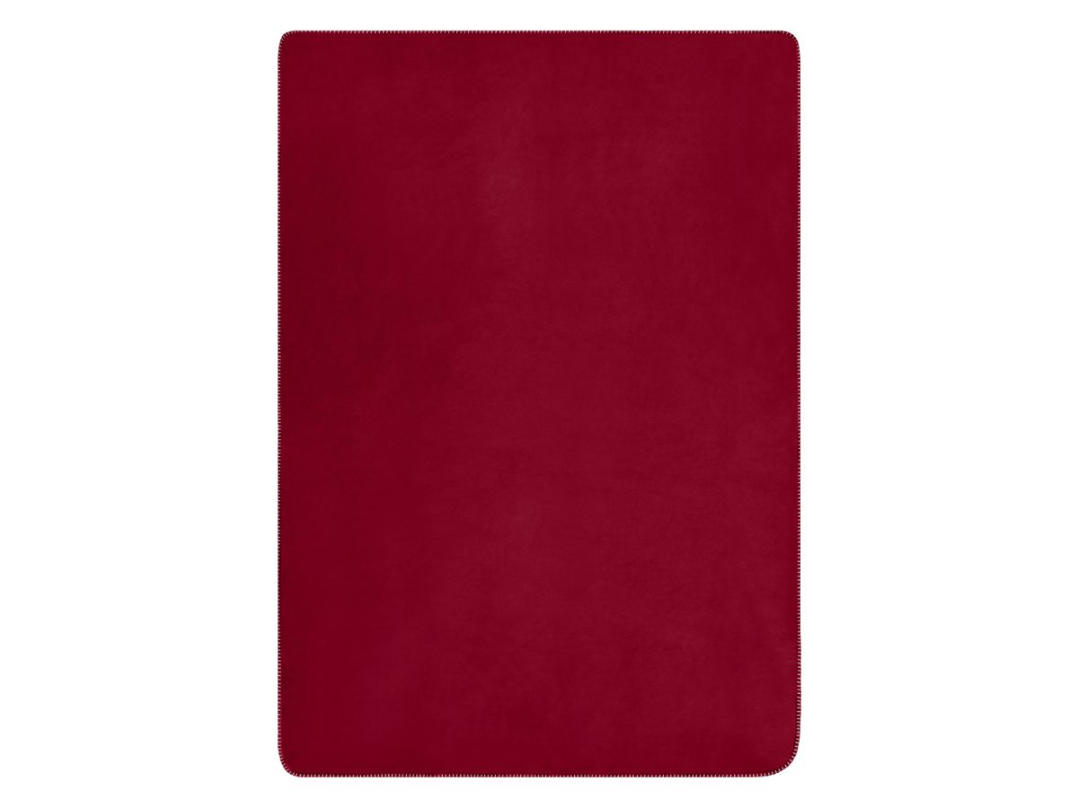 JN Cosy Hearth Blanket JN955 100%PES, burgundy/natural, Gr. one size