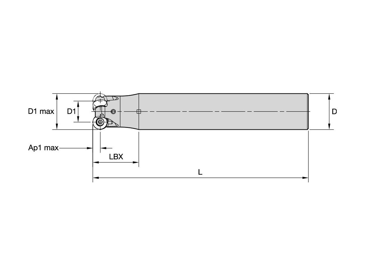 KENNAMETAL KDR100R1003C100L600 RODEKA IC10 D=1.00 Z=3 END MILL