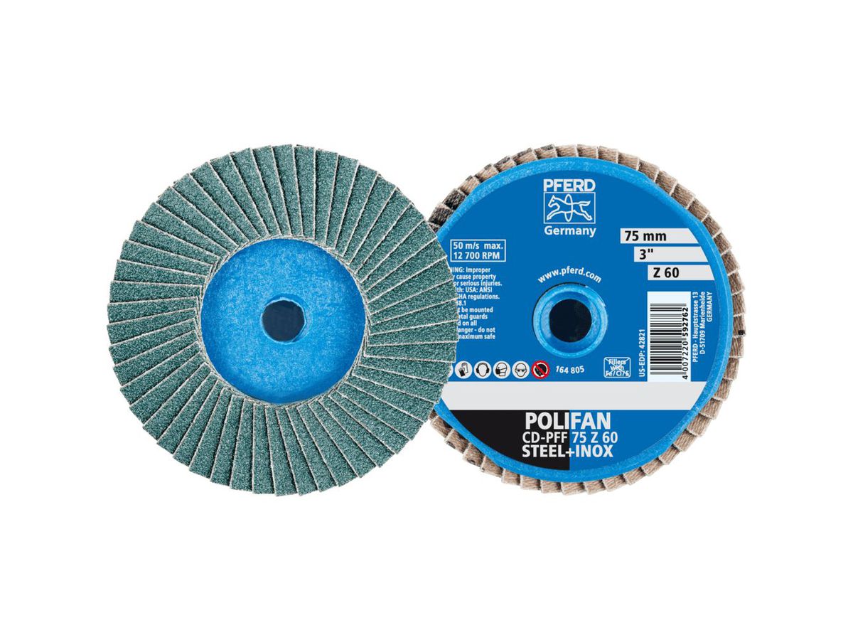 COMBIDISC mini Polifan K60 75mm PFERD
