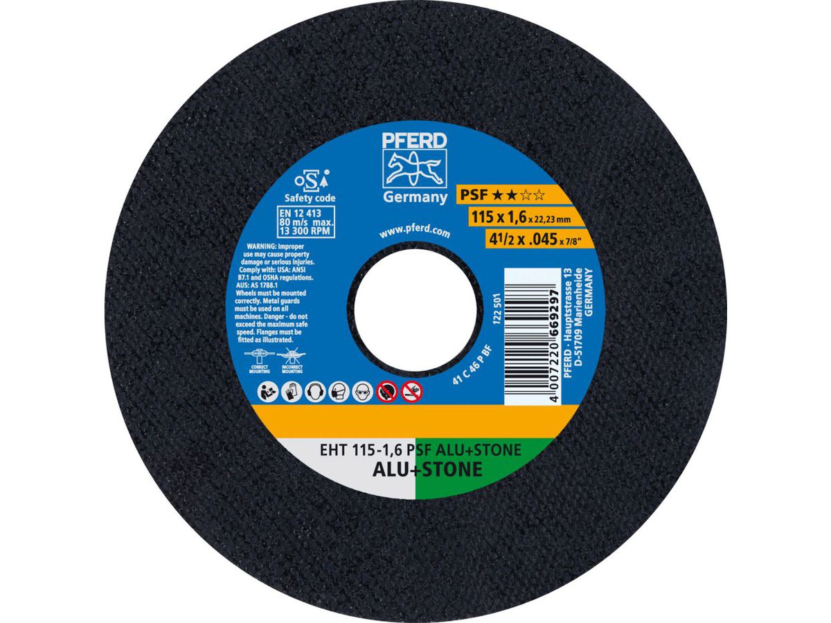 PFERD Trennscheibe EHT 115-1,6 C46 P PSF