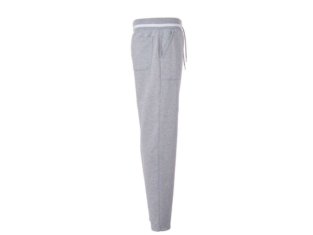 JN Men's Jog-Pants JN780 grey-heather/white, Größe XXL