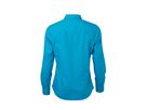 JN Ladies' Shirt Longsleeve Poplin JN677 turquoise, Größe 3XL