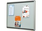 Nobo Schaukasten 1902560 75,2x100x 3,7cm innen 9 x DIN A4 weiß/silber