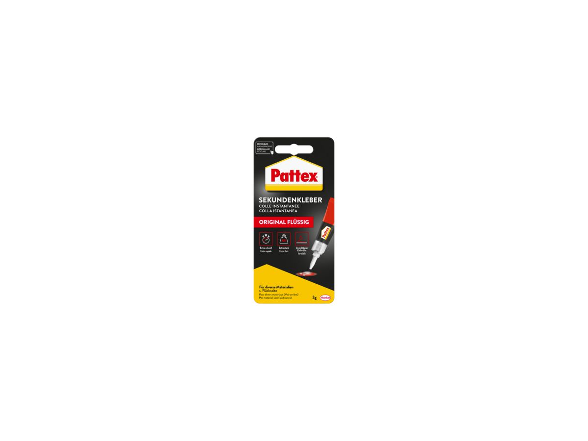 PATTEX Sekundenkleber Classic flüssig 3g