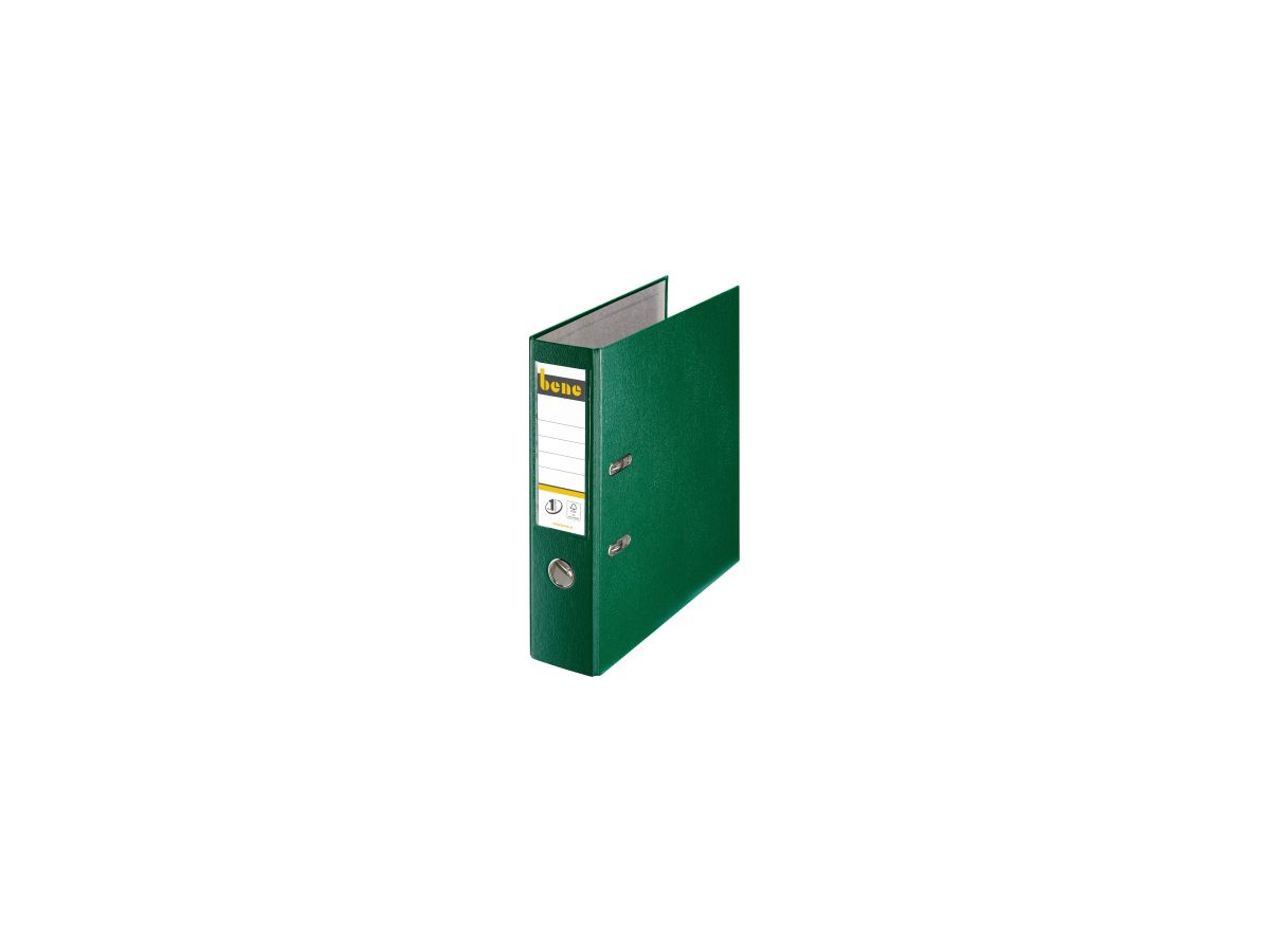 Bene Ordner 291400 GN DIN A4 80mm PP grün